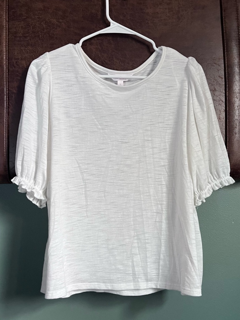 LC Puff Sleeve Crewneck Top